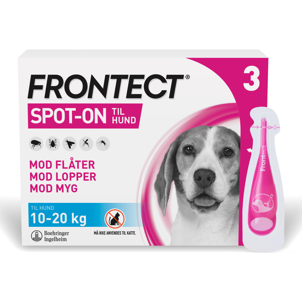 paritet Nervesammenbrud bede Frontect Spot-On til hund - str. M, 10-20 kg