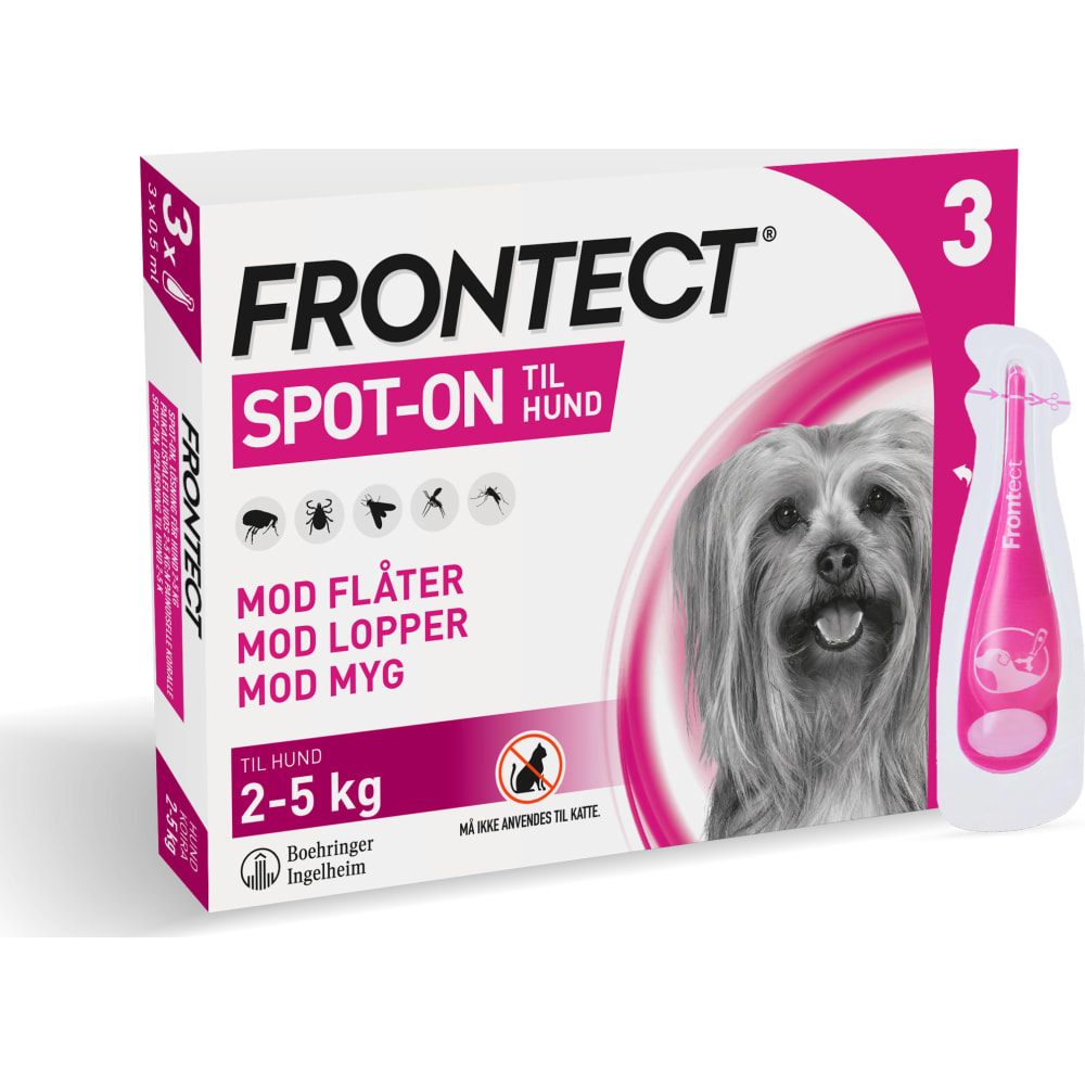 løg rod samtale Frontect Spot-On til hund - str. XS, 2-5 kg