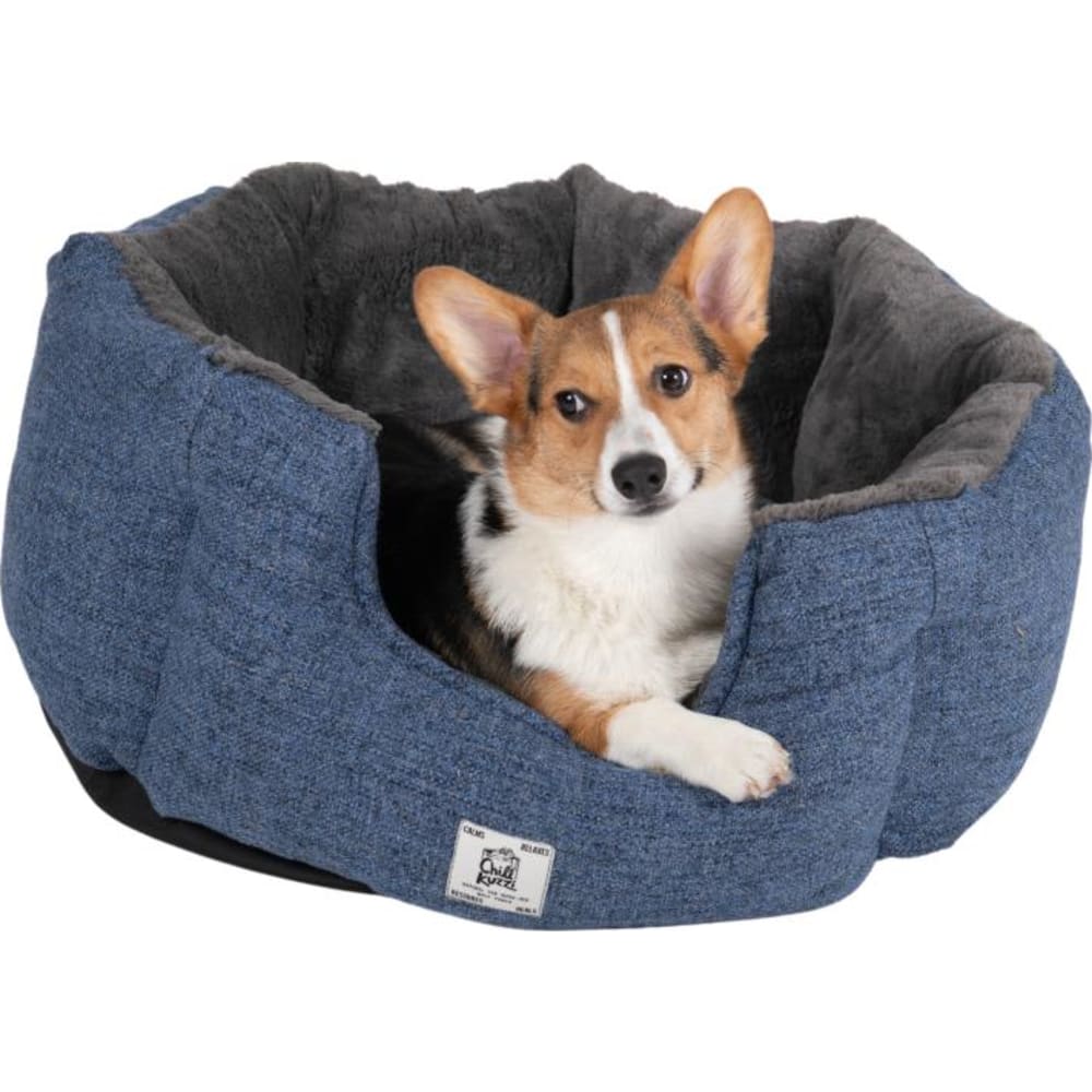 Chill Kuzzi FIR rund seng, skifferblå, S / 1773449