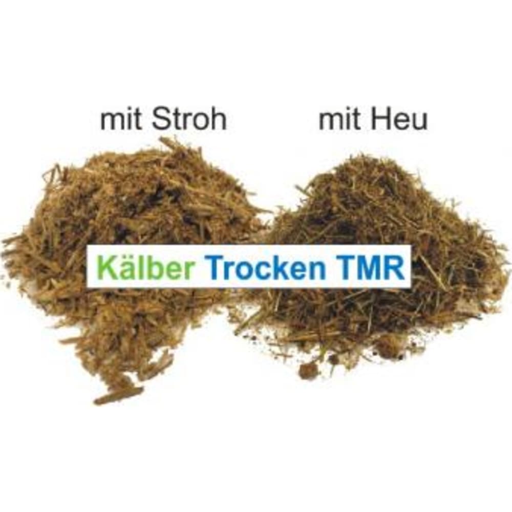 Kälber Trocken TMR mit stroh und Heu