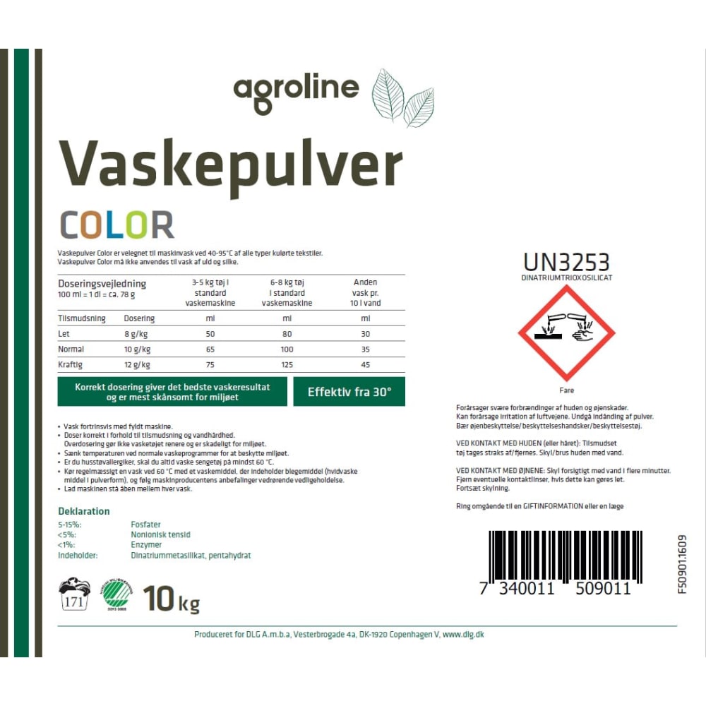 Vaskepulver Agroline Color