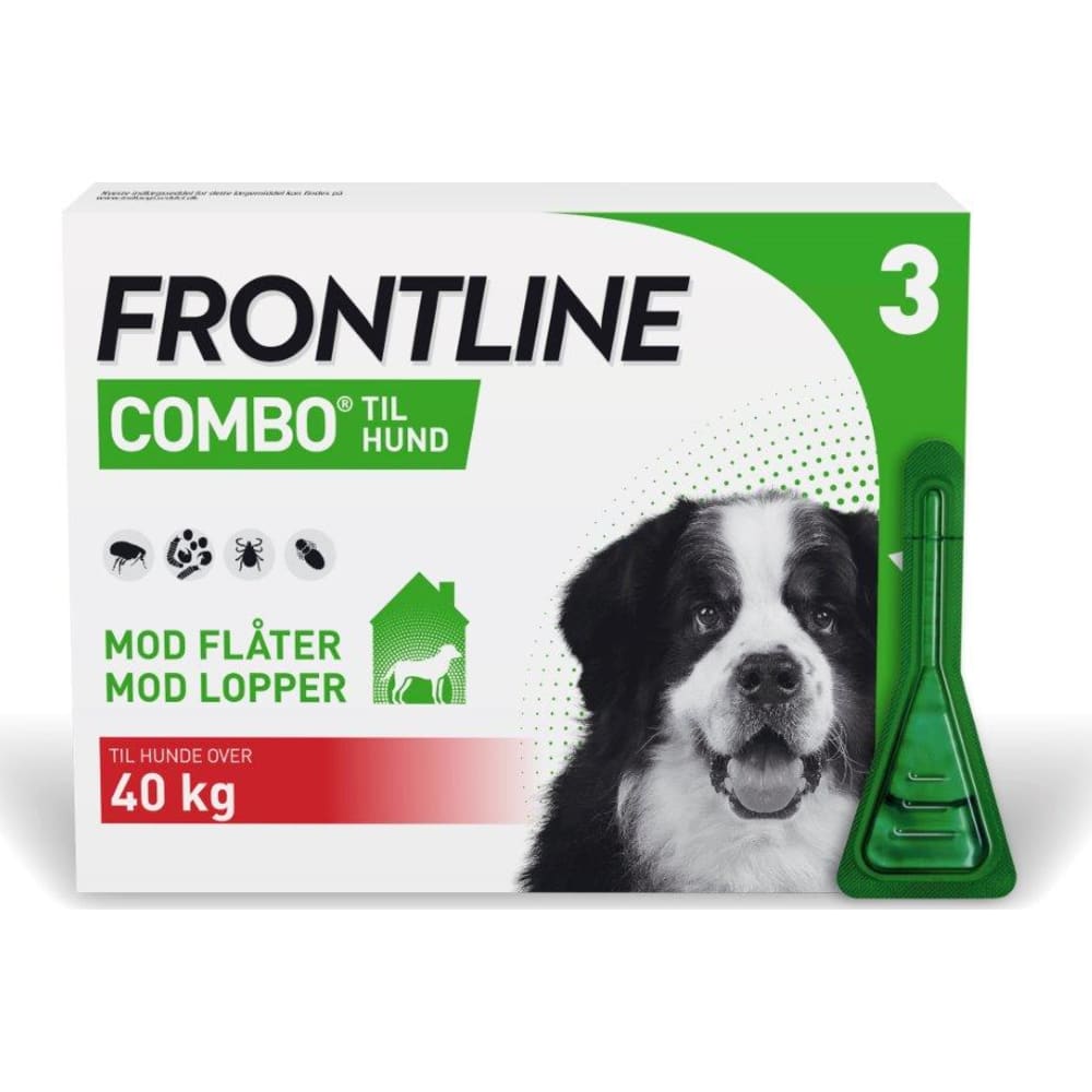 fryser Fancy Rengør rummet Frontline ComboVet loppe- og flåtmiddel hund 40-60 kg, 3 stk