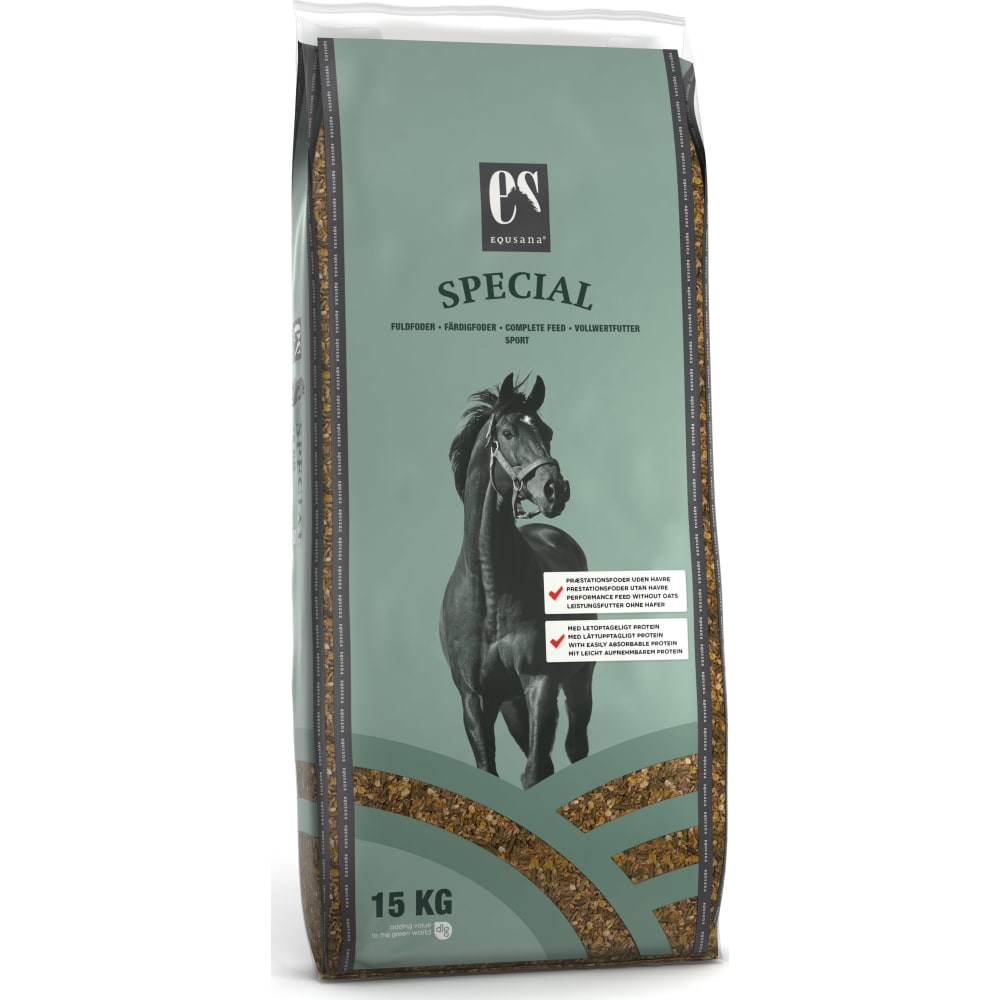 15 kg sæk Equsana Special fuldfoder til heste