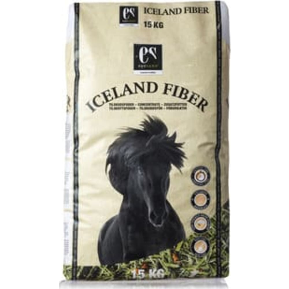 Equsana Iceland Fiber - Lucernebaseret tilskudsfoder specielt optimeret til den islandske hest og dækker behovet for vitaminer/mineraler ved kun 750 g/dag.