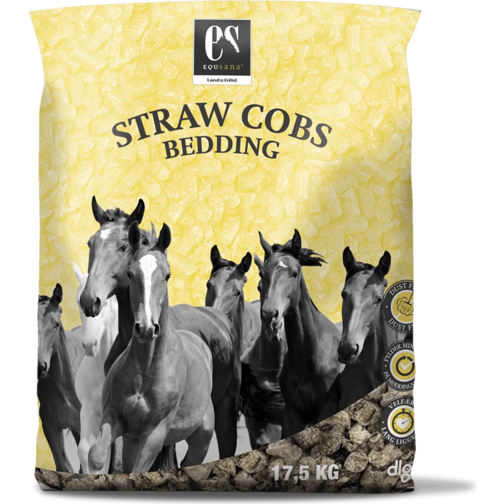 Equsana Straw Cobs Bedding, 17,5 kg
