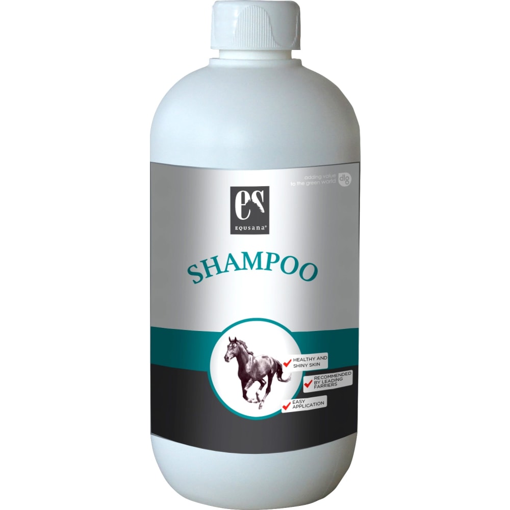 500 ml flaske Equsana Shampoo - velduftende shampoo med balsam effekt til heste