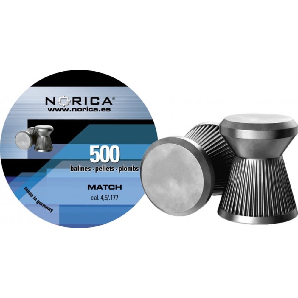 Norica Match hagl, 4.5 500 stk metaldåse 