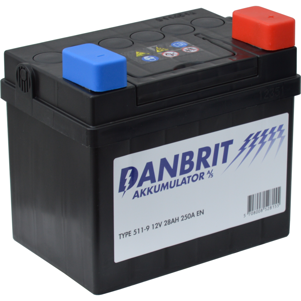 Danbrit Mc Batteri 28 Ah -511-9 