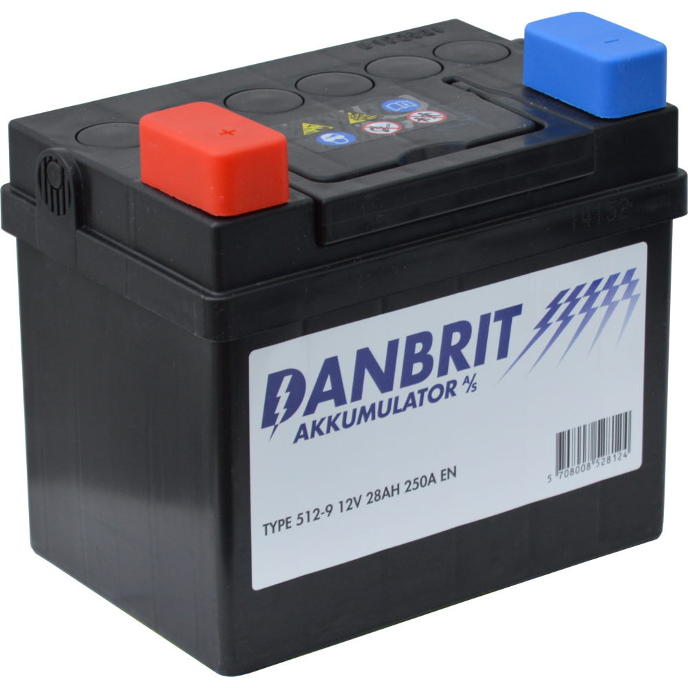 Danbrit Mc Batteri 28 Ah - 512-9 