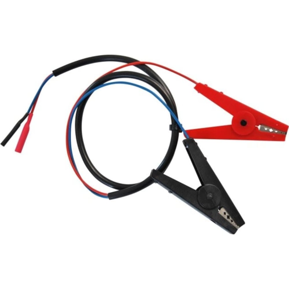 12 Volt tilslutter med genopladeligt batteri. Kablet har 2 krokodilleklemmer og har en længde på 80 cm.