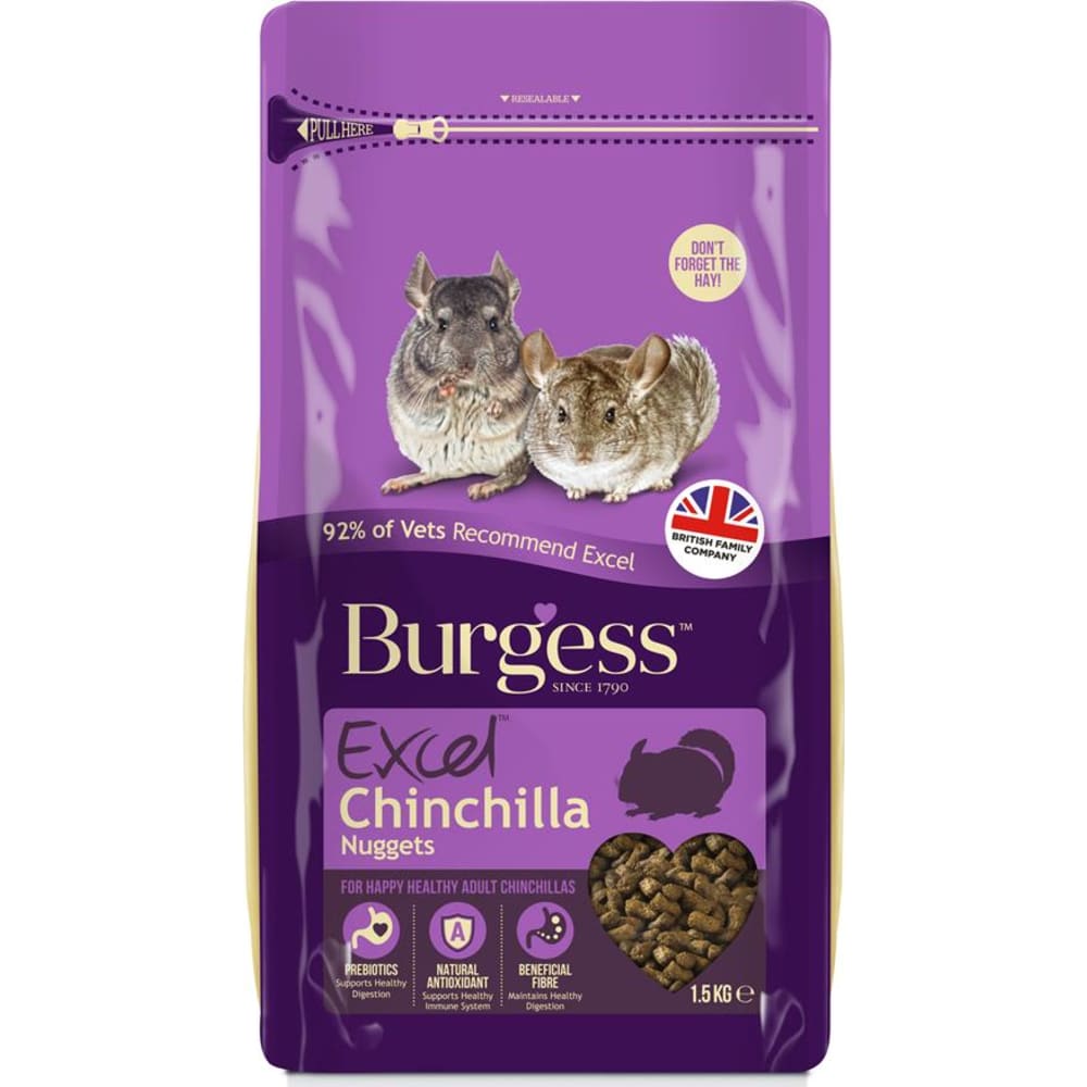 Burgess chinchilla 1,5 kg, ks á 4 stk