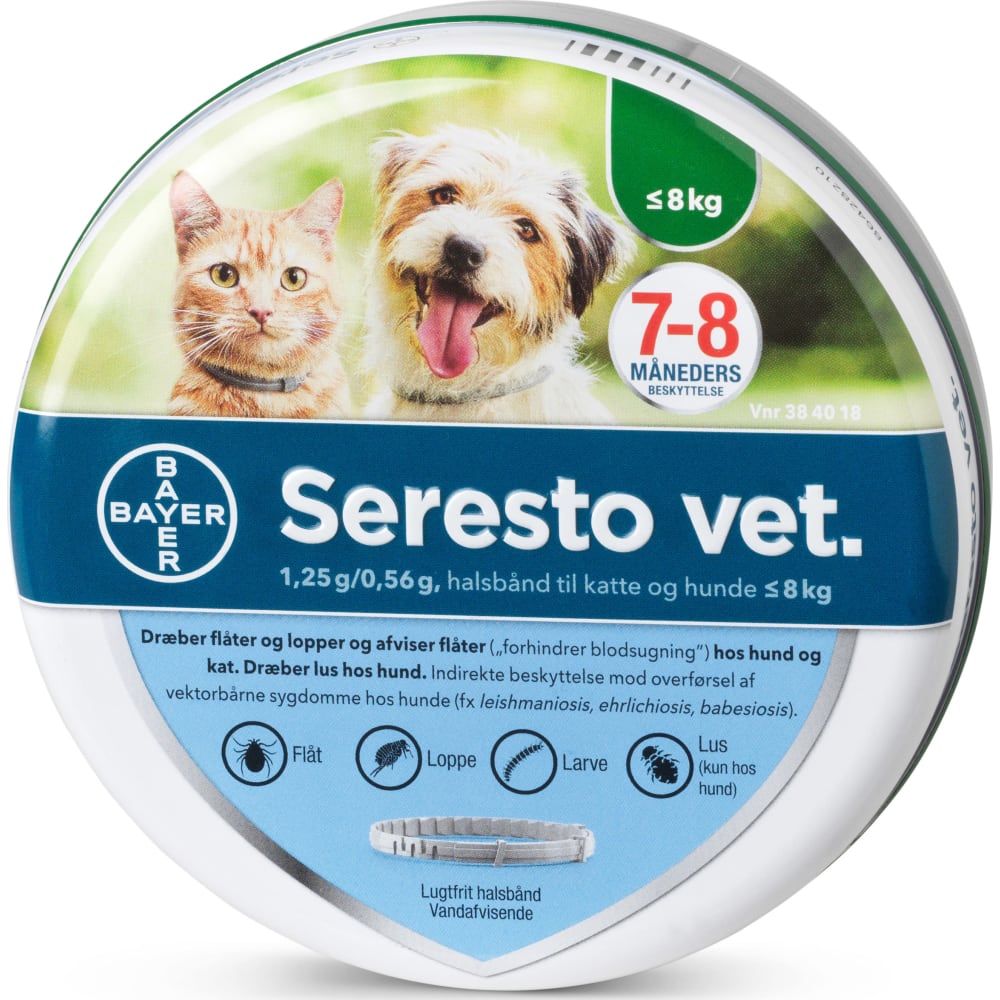 Seresto Vet - kat/hund 8 kg