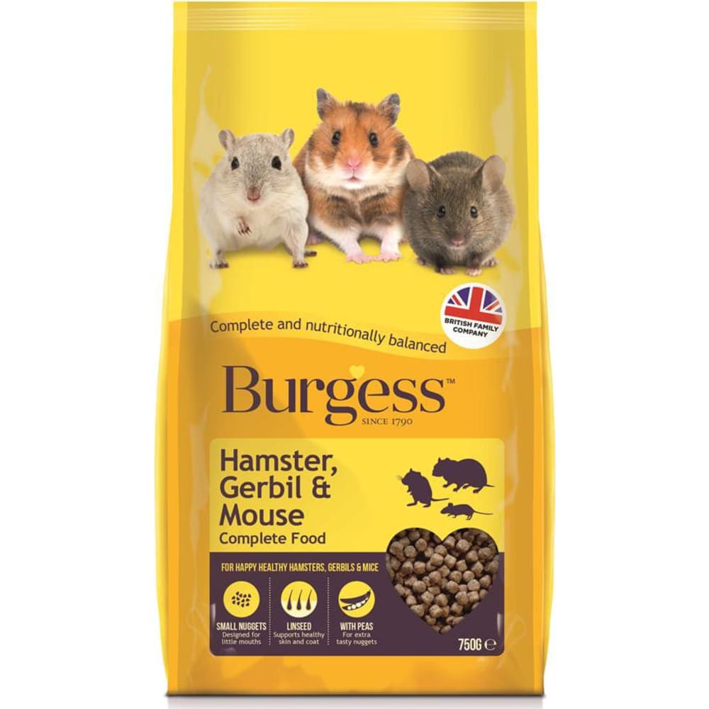 Burgess hamster, gerbil, mus - 750 g