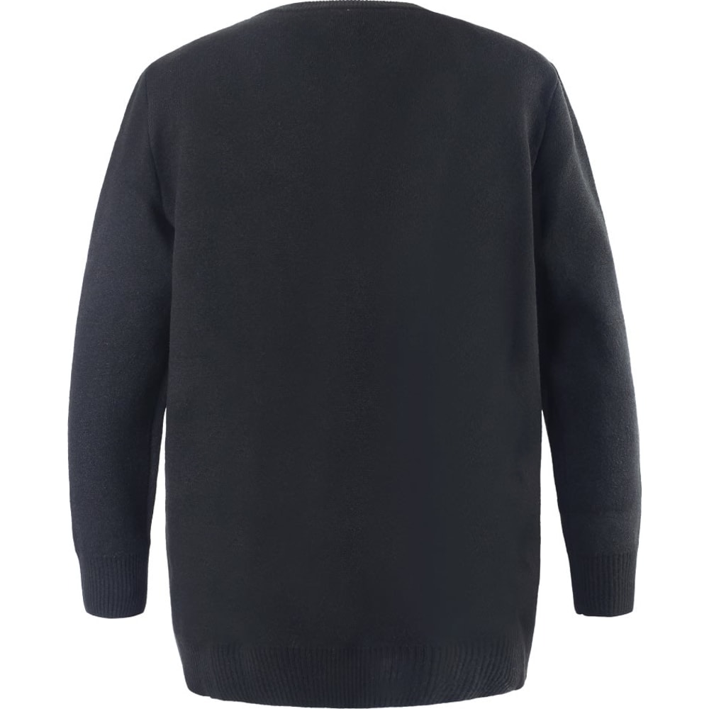 Mike Hammer Sweater med rund hals, sort