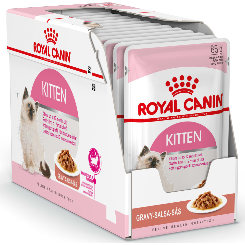 Blaze Ombord indtil nu Kitten Gravy vådfoder til Killing, Royal Canin 12 x 85 gr