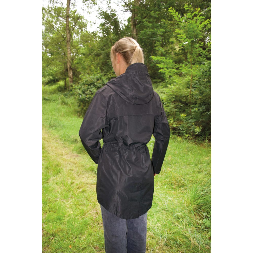 Regnjakke, kvinde, sort
