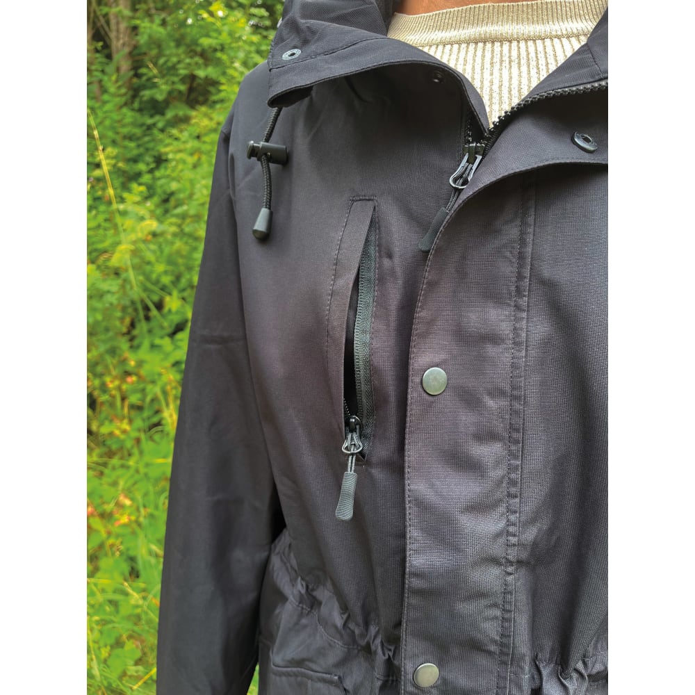 Regnjakke, kvinde, sort