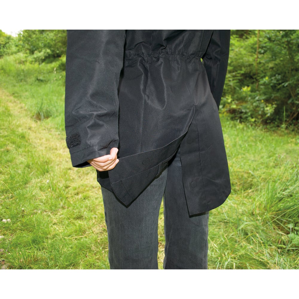 Regnjakke, kvinde, sort