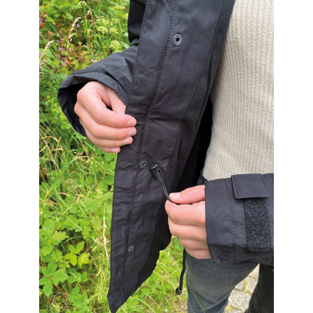 Regnjakke, kvinde, sort