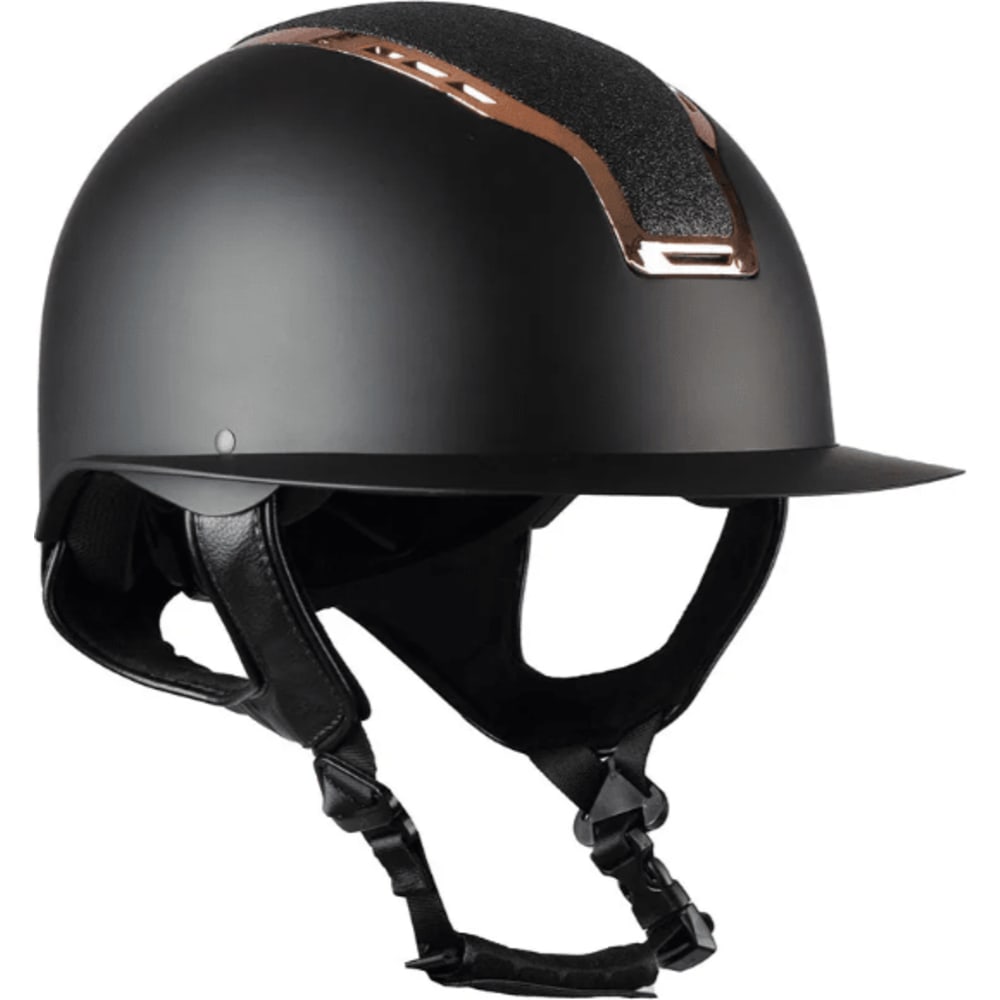 Ridehjelm Gaudi Mat,sort/rose