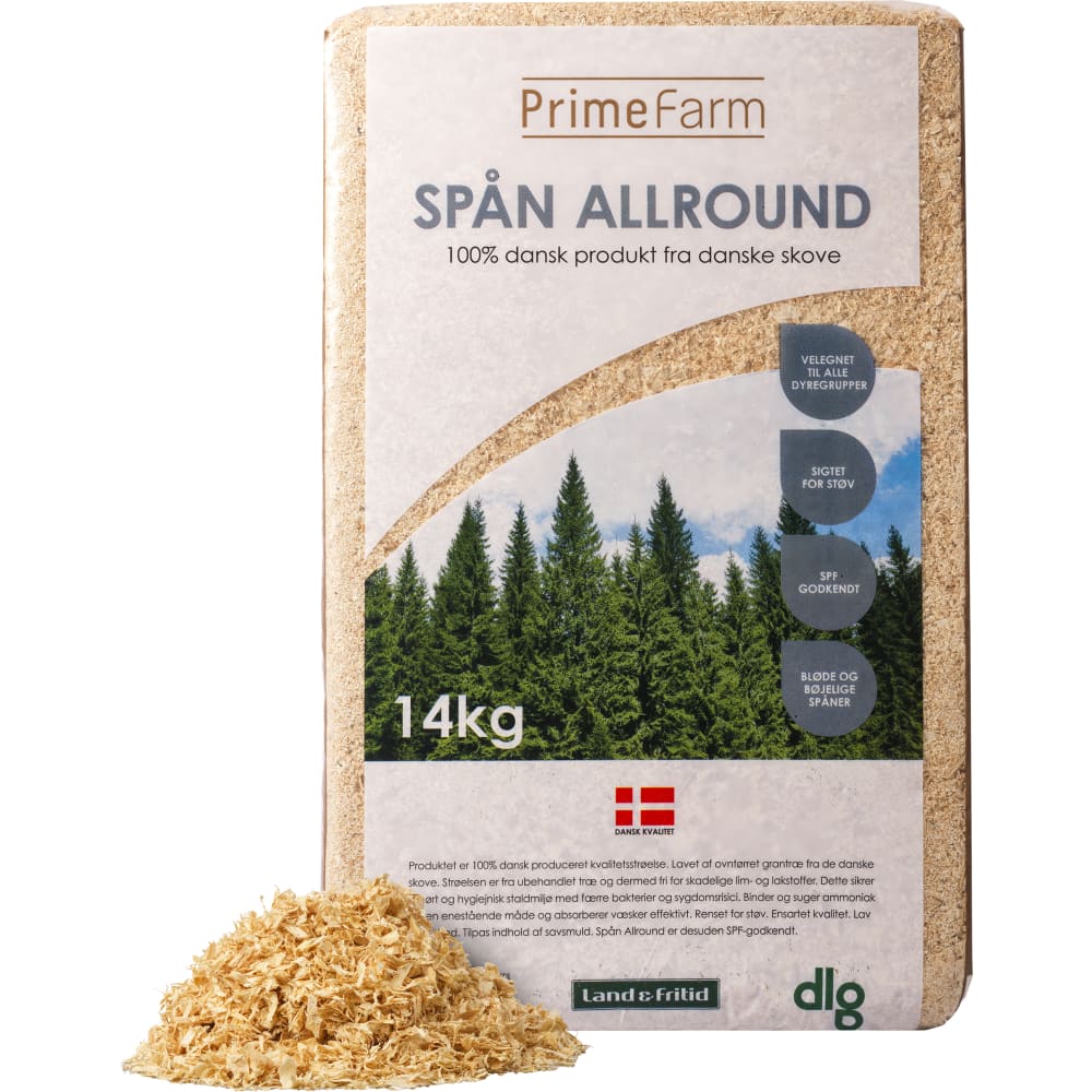 Primefarm mellem spån 