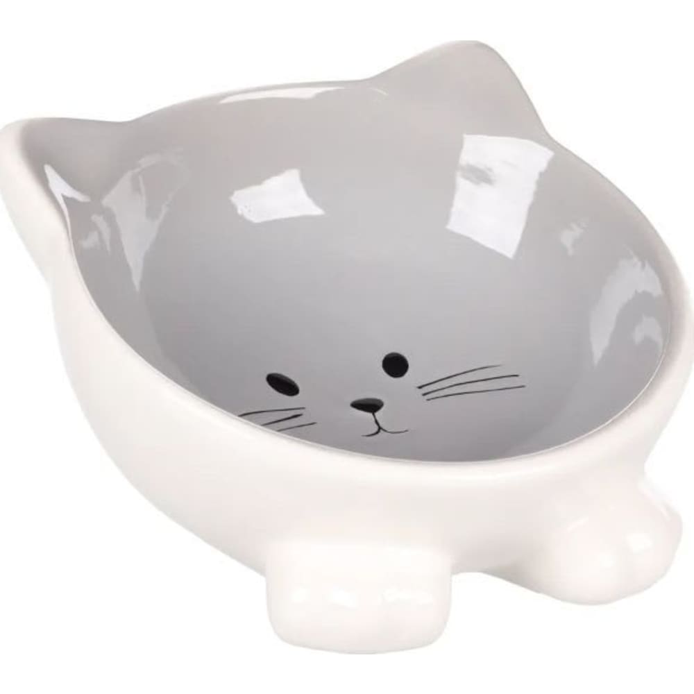 Keramikskål Kat Puzi, grå, 125ml