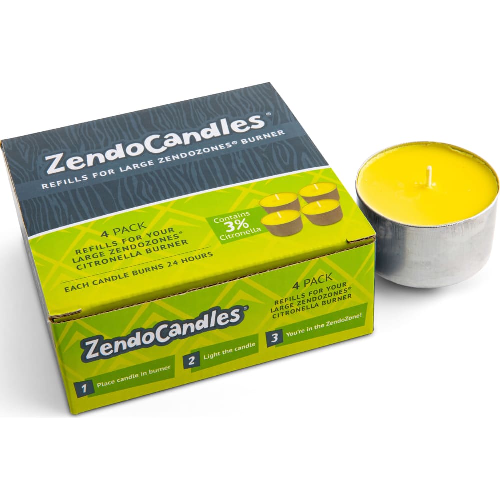 Citronella lys stor, 4-pak