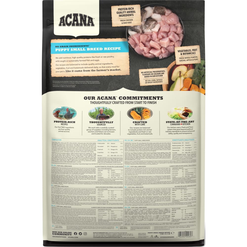 ACANA Dog Range Puppy Small Breed 6 kg