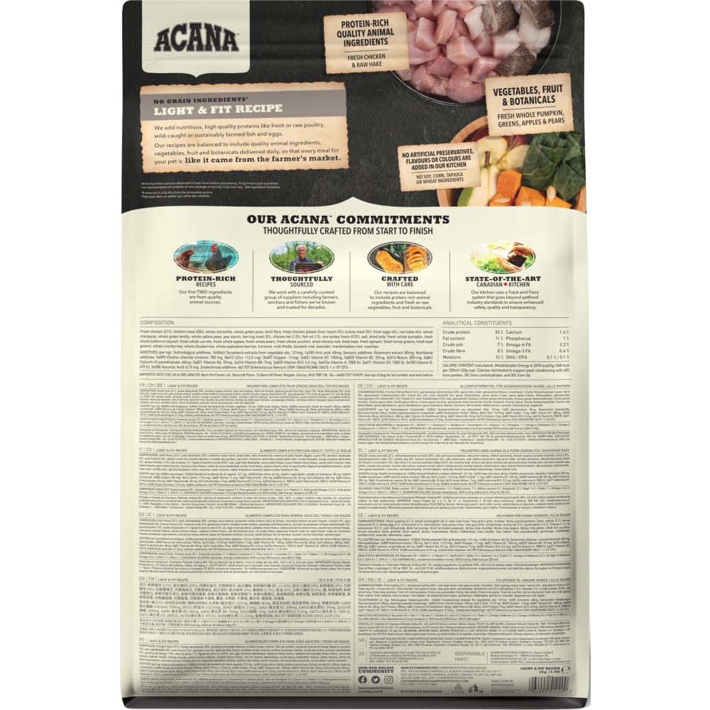 ACANA Dog Range Light & Fit 2 kg