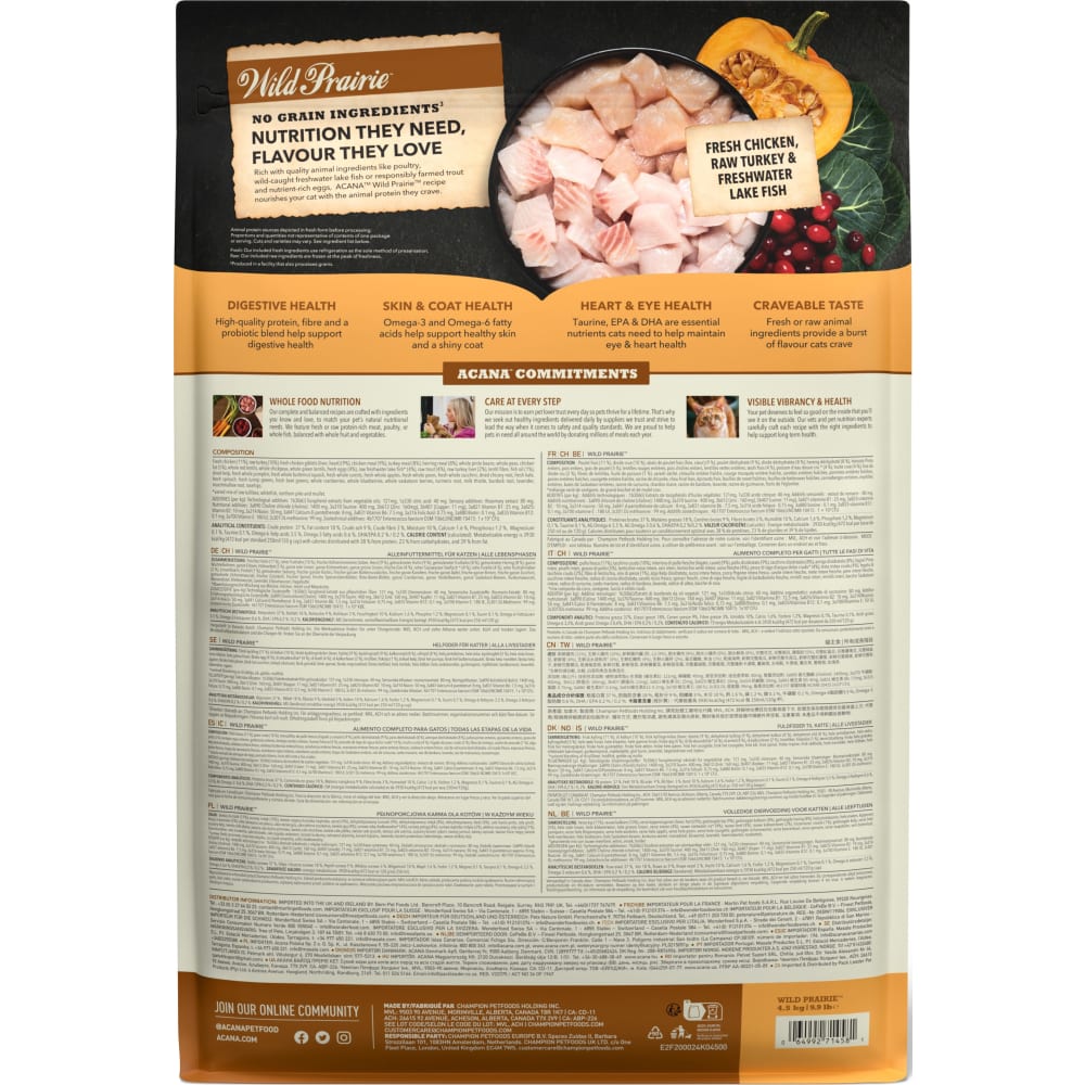 ACANA CAT Highest Protein Wild P. 4,5 kg
