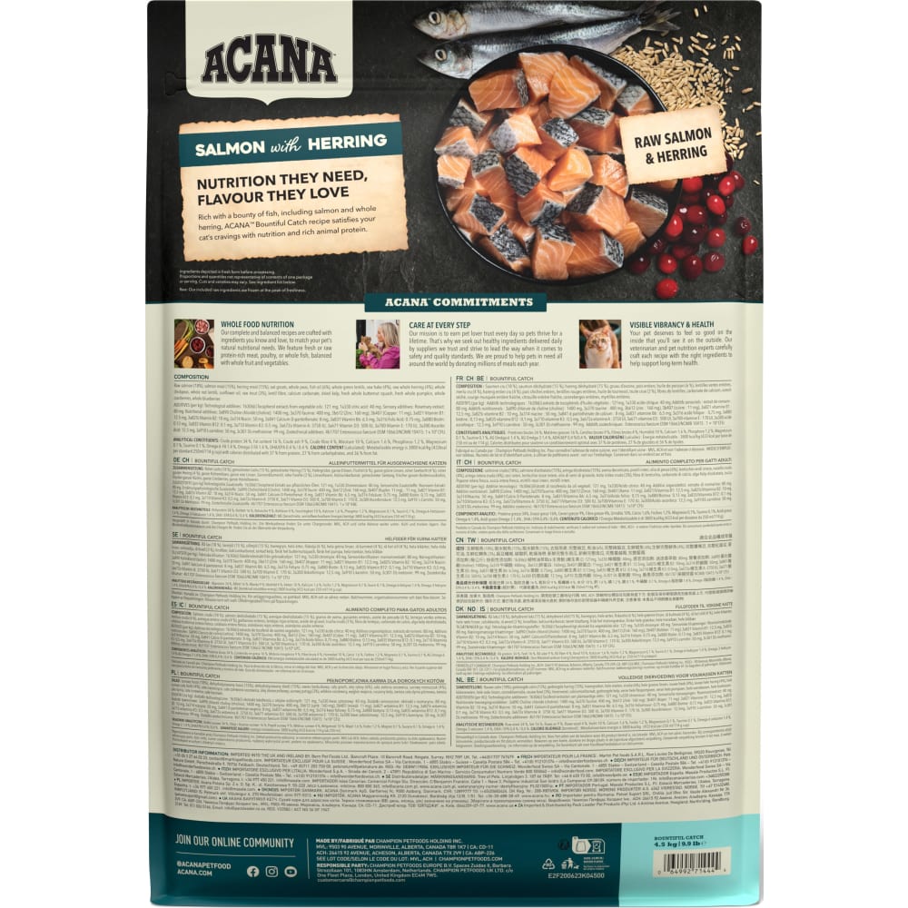 ACANA CAT Bountiful Catch 4,5 kg