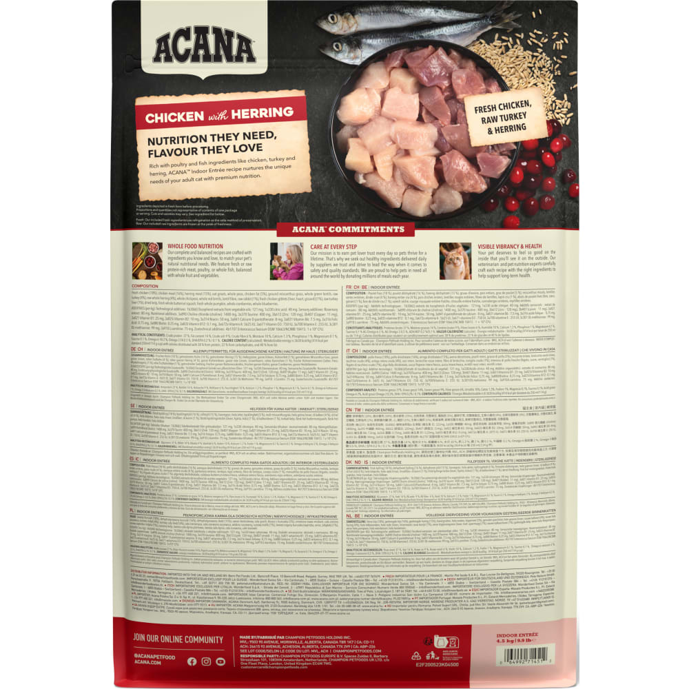 ACANA CAT Indoor Entree 4,5 kg