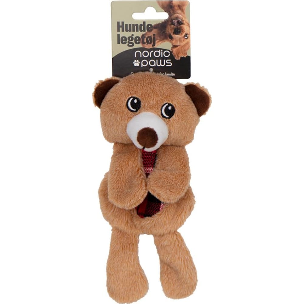 Nordic Paws Legetøj Knitre Bamse, 20cm