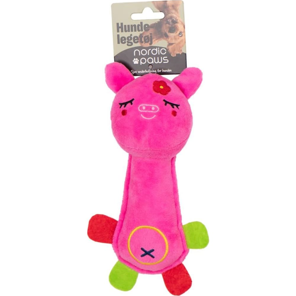 Nordic Paws Legetøj Langhals Gris, 17cm