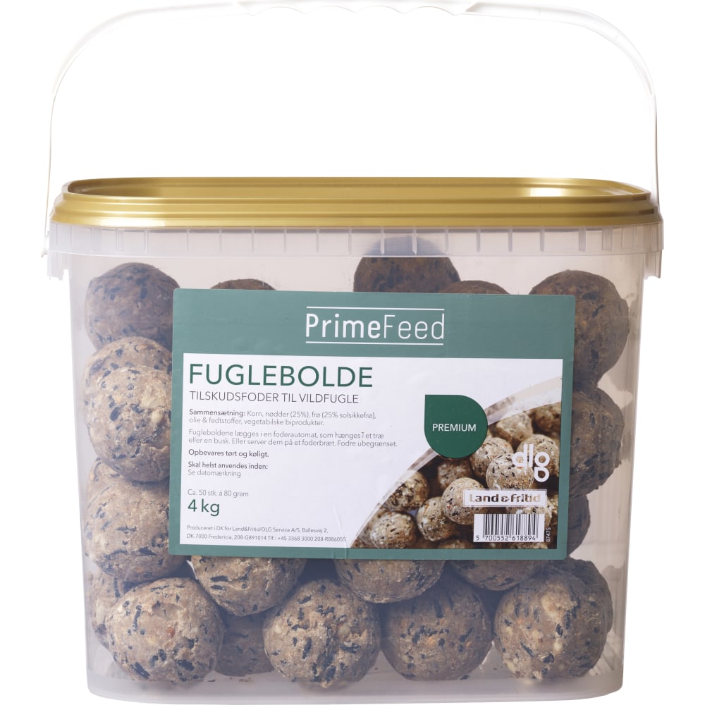 PrimeFeed fuglebolde Premium 50 stk,4 kg