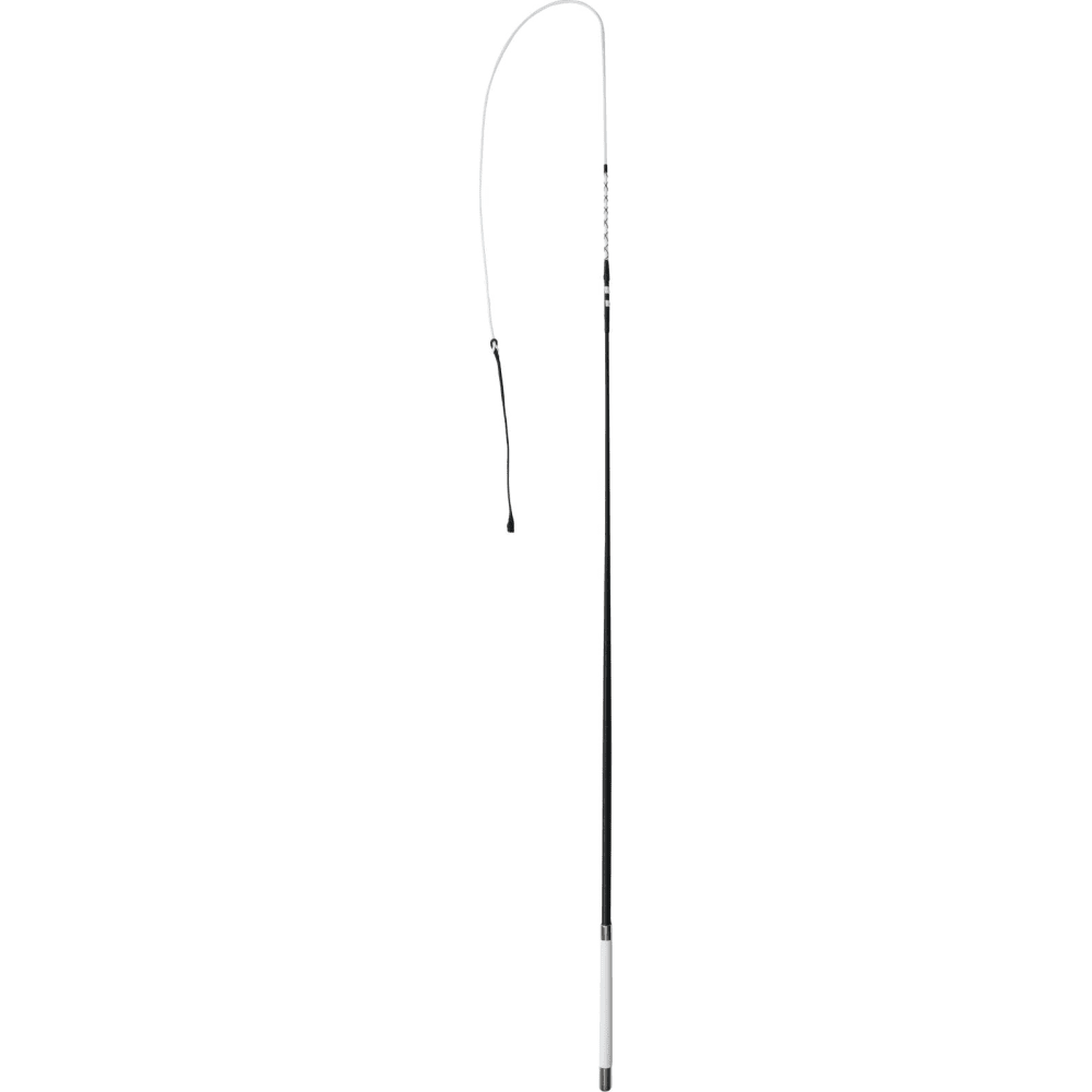 Kørepisk sort/hvid 140 cm inkl. snert