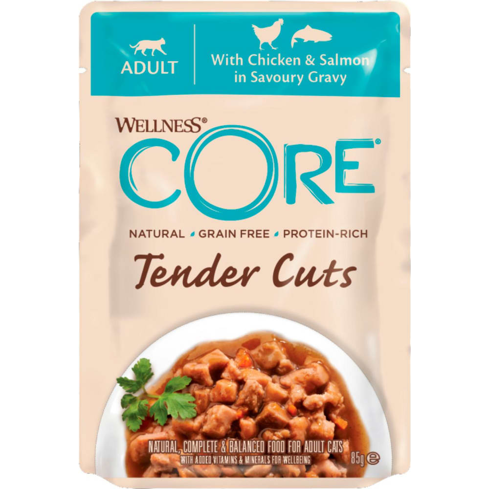 CORE Tender Cuts Chicken & Salmon, 85g