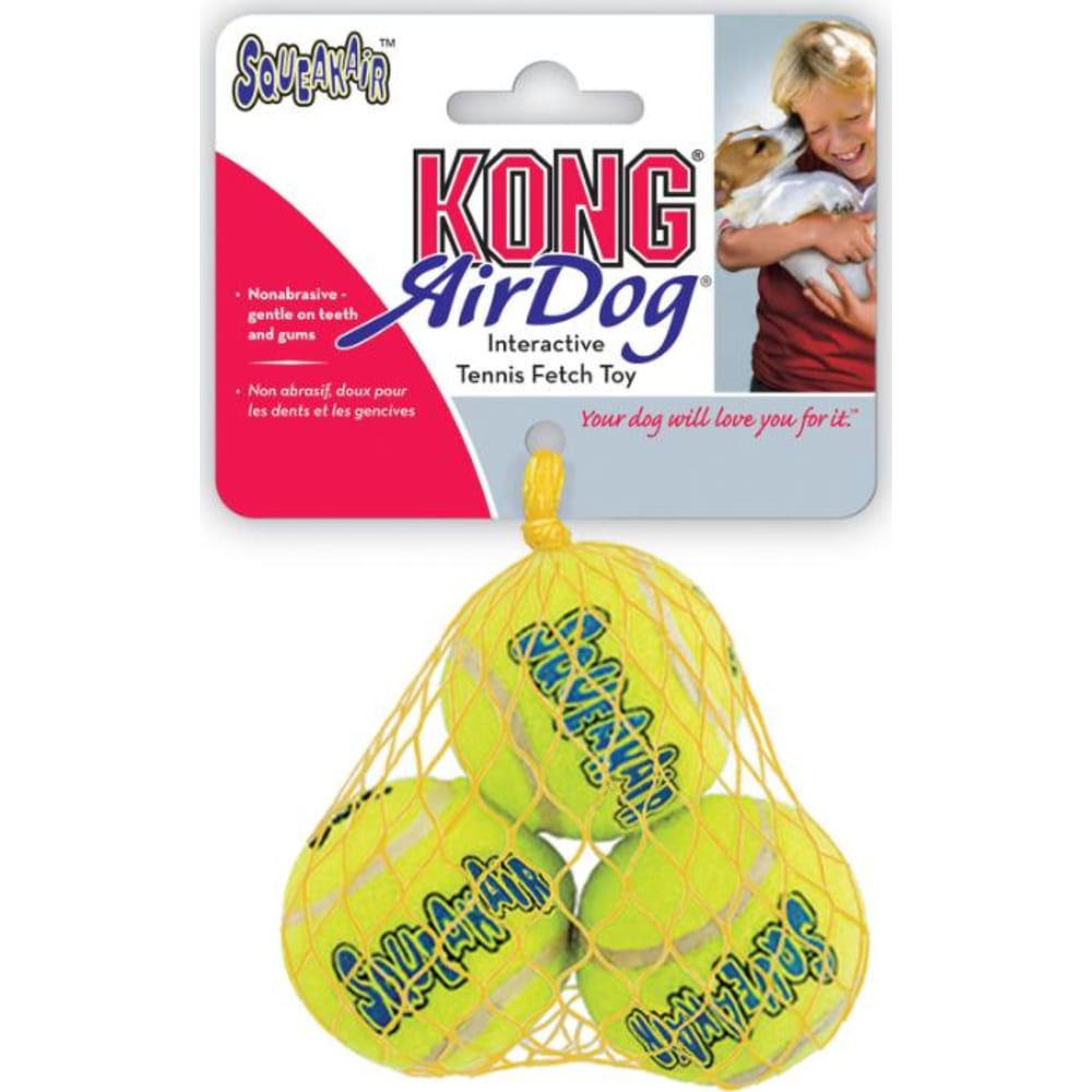 KONG AirDog Squeaker 3stk tennisbold