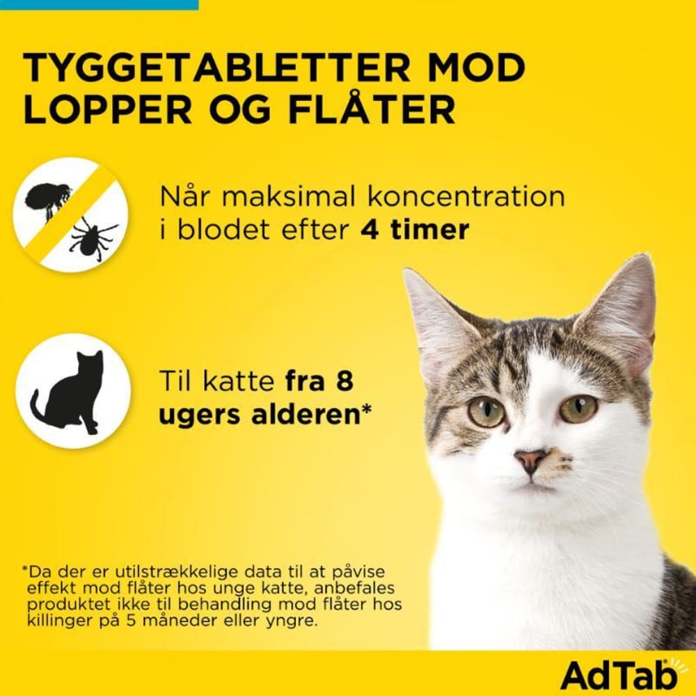 AdTab Kat 48MG 2,0-8,0 kg, 6 tabletter