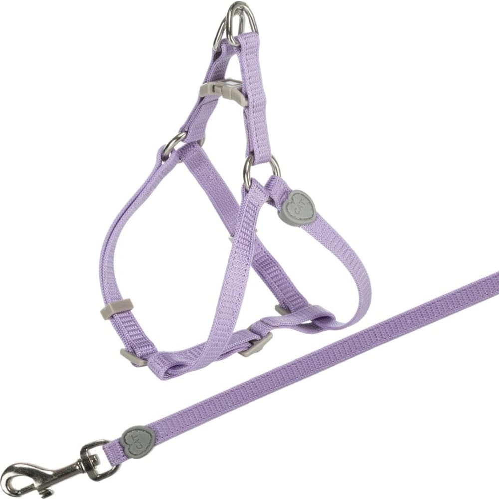 Kattesæt, sele og line i nylon