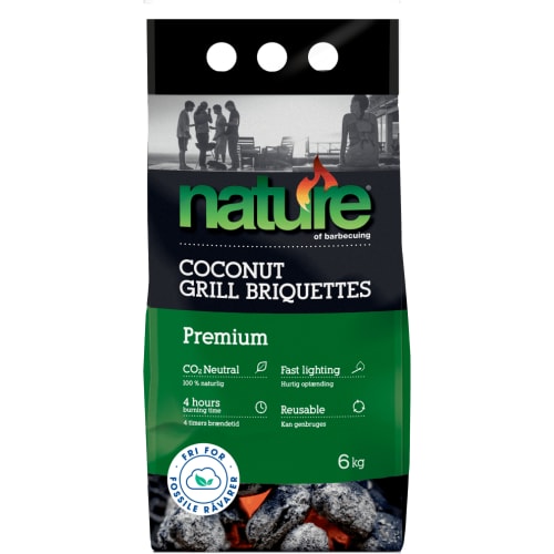 Grillbriketter Nature Premium - 6 kg