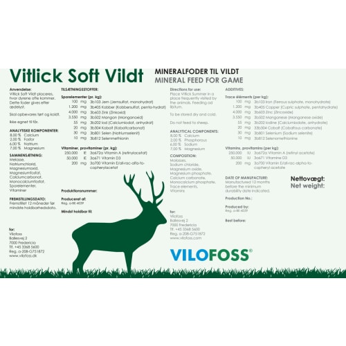 Vitlick Soft Vildt 15 kg
