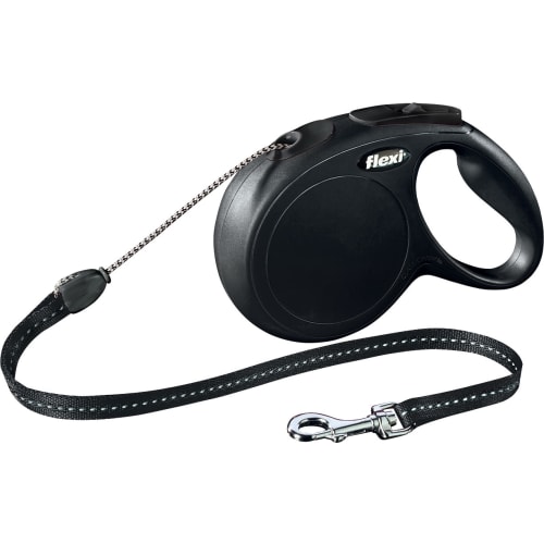 FLEXI New CLASSIC snor, 5 m, sort.