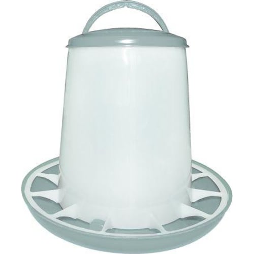 Fodertårn, plast, grå m. låg 1,5 kg