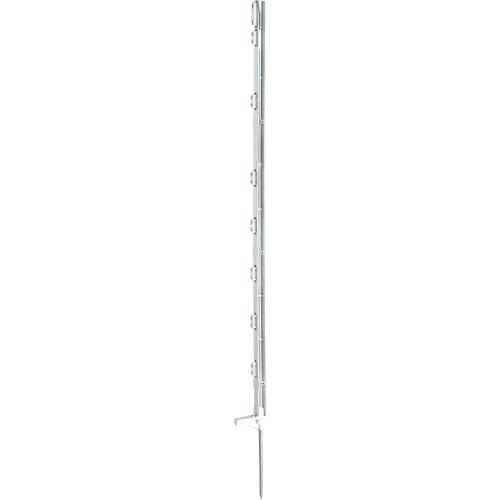 Hegnspæl, hvid plast, 10-tråd, 5 stk. - 105 cm