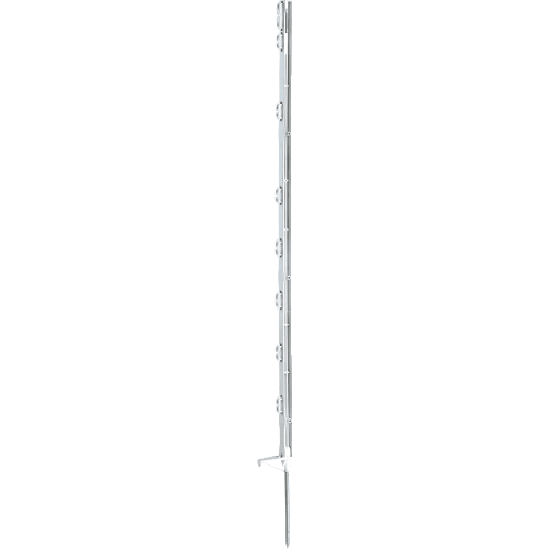 Hegnspæl, hvid plast, 10-tråd, 5 stk 105 cm