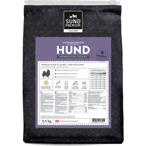 Sund Premium Hund Mini med kylling 2,5 kg