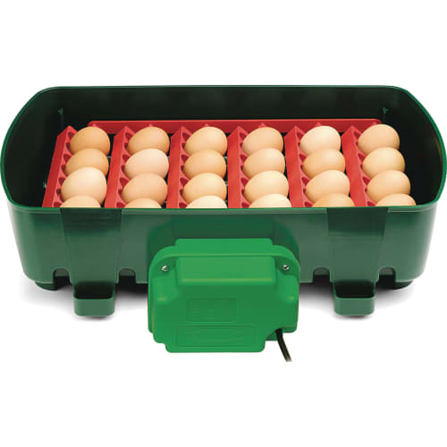 Rugemaskine med autovending, 24 æg