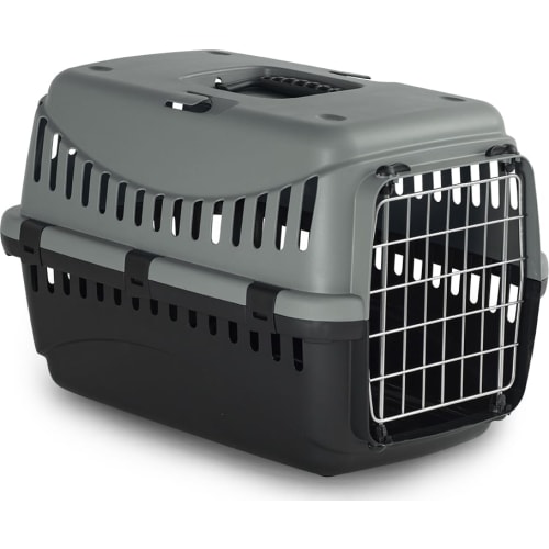 Eco gispy transportkasse, grå/sort, 46x31x32 cm grå/sort