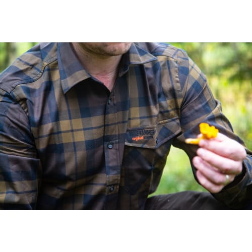 MikeH Basic jagtskjorte, gul/brun